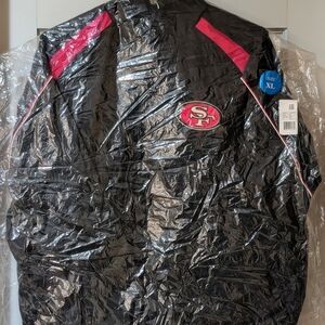 San Francisco 49ers NFL Windbreaker Jacket & Pants Men's XL New in Bag G-III
